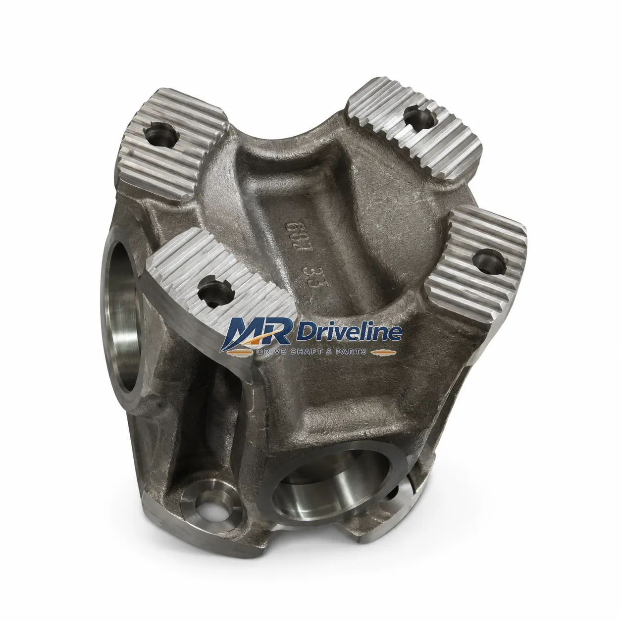 687.35 Flange Yoke – Ø150 Serrated Face, 8-Hole | 2035 Series 9 687.35 flange yoke with Ø150 serrated face, Ø130 PCD and 8xØ12 holes for 42x119.4 mm U-joint